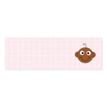 Niña linda. Fondo rosado del control Plantillas De Tarjetas De Visita