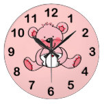 Niña (oso de peluche) reloj de pared