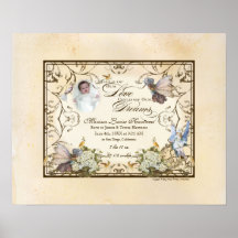 Niña personalizada - princesa encantada del Faerie Poster