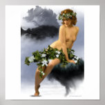 Ninfa de agua poster