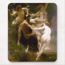 Ninfas y sátiro, William-Adolphe Bouguereau Tapetes De Raton