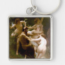 Ninfas y sátiro, William-Adolphe Bouguereau Llavero Personalizado
