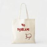 Ningún bolso del pájaro de la diversión del proble bolsas lienzo
