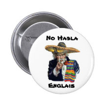 Ningún botón de Habla Englais Pin