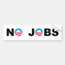 NINGÚN bumpersticker de los TRABAJOS Etiqueta De Parachoque