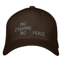 Ningún gorra bordado pesca gorra de béisbol