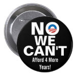 Ningún no podemos, los botones antis de Obama Pin