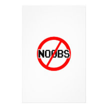NINGÚN NOOBS - mono del friki/hacker/pc/code Papelería Personalizada