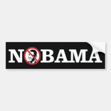 Ningún Obama Bumpersticker Etiqueta De Parachoque