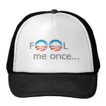 Ningún Obama "me engaña una vez… " Gorros