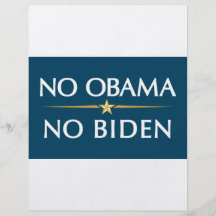 NINGÚN OBAMA NINGÚN BIDEN TARJETAS PUBLICITARIAS