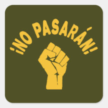 Ningún Pasaran - no pasarán Pegatina