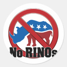 Ningún RINOs Pegatina