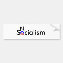 Ningún socialismo pegatina de parachoque