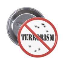 ningún terrorismo pin