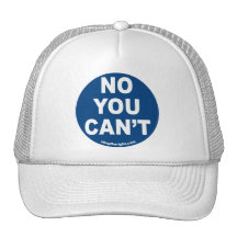 Ningún usted no puede gorra