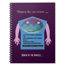Ninguna curación para el apego del fractal libreta espiral