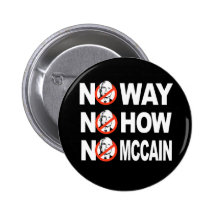 NINGUNA MANERA, NINGUNA CÓMO, NINGÚN botón de MCCA Pins