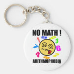 ¡Ninguna matemáticas! Arithmophobia Llaveros Personalizados