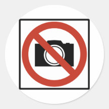 Ninguna muestra de la carretera de la fotografía etiqueta redonda