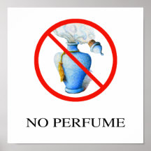 Ninguna muestra del perfume, mano dibujada impresiones