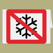 Ninguna nieve tarjetas