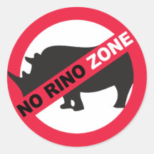 Ninguna zona de Rino Pegatina