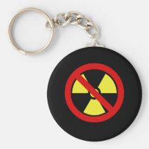Ningunas armas nucleares llaveros personalizados