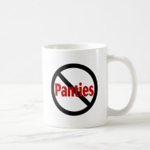 Ningunas bragas tazas de café