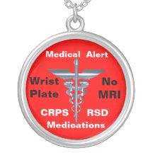 Ningunas medicaciones médicas de la alarma CRPS/RS Collar Personalizado