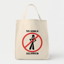 Ningunos chicas permitidos bolsas de mano
