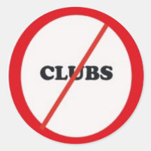 Ningunos clubs pegatinas redondas