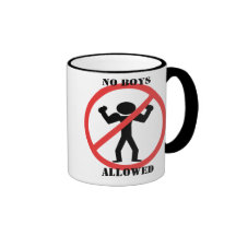 Ningunos muchachos permitidos tazas de café