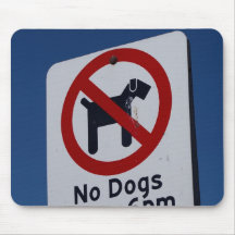 Ningunos perros permitidos alfombrillas de raton