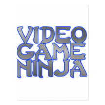 NINJA del VIDEOJUEGO (azules) Postales