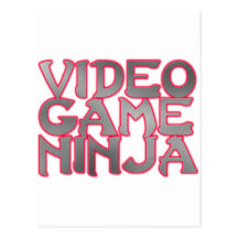NINJA del VIDEOJUEGO (rojos) Postales