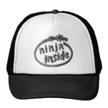 ¡Ninja dentro! Gorras