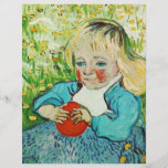 Niño con el naranja, 1890. Vincent van Gogh. Tarjeta Publicitaria