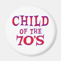 Niño de 70s imán de frigorifico
