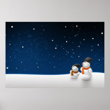 Niño de la nieve del hombre de la nieve posters