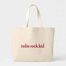 Niño de la roca del indie bolsas lienzo