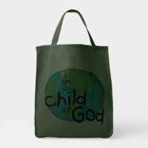 Niño del bolso del Quaker de dios Bolsas Lienzo