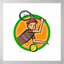 Niño del tenis impresiones