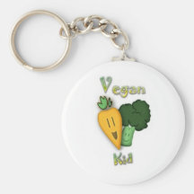 Niño del vegano llaveros personalizados