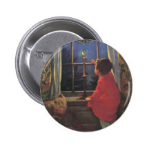 Niño del vintage, Nochebuena, Jessie Willcox Smith Pins