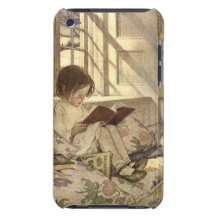 Niño del vintage que lee un libro, Jessie Willcox  Case-Mate iPod Touch Carcasas