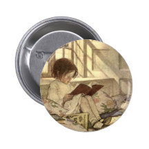 Niño del vintage que lee un libro, Jessie Willcox  Pin
