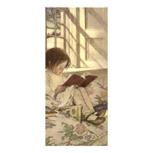 Niño del vintage que lee un libro, Jessie Willcox  Lonas Personalizadas