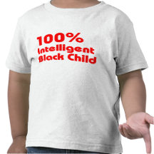 Niño negro inteligente del 100% camiseta