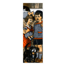 Niño pequeño y chica holandeses plantilla de tarjeta de negocio